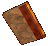 A set of 12 pixelated book icons arranged in a , each showing different angles and rotations of a single book with brown and red cover patterns