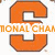 Orange block letters 'S' and 'C' with brown outlines on white background, partially obscured text reading 'TIONAL CHAM', static image.