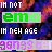 A static digital image with repeating text elements in green, white, and purple over a pixelated background of blue and orange hues.