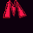 A contact sheet of 10 animated frames showing red stylized letters 'M', 'C', and 'R' with a white panel containing the text 'rocks' in pixelated font on a dark background.