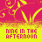 A static image with repeating text and decorative patterns in pink and yellow hues.