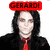 Two side-by-side pixelated images of people with red text banners above their heads, one reading 'GERARD!' and the other 'GOD POSE'.