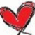 A red heart-shaped icon with a black outline and stem, rendered in pixelated style against white background.