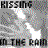 A 48x48 pixel animated contact sheet showing three sequential frames of a kissing cartoon icon with text overlay, rendered in grayscale with dithering and transparency effects on a gray background.