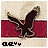 Animated eagle icon with outstretched wings on red and beige background, displaying sequential color changes in the lower text element.