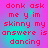 Pixelated text in red on a gradient background of pink and cyan, arranged in four identical quadrants with repeated phrases.