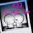 Pixelated image with pink text '<33 Love Me' over two grayscale cartoon skulls in a speech bubble frame.