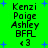 Green background with blue star shapes and repeated text listing names and symbols in pixelated font.