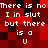 Pixelated red and black with repeated white text 'There is no I in slut but there is a U' across two identical horizontal sections