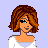 Pixel art of a woman with brown hair, blue eyes, and white top against light purple background; text reads "Dont Hate Me Cuz U Art ME" on left and "Made at DollsNow.com" in center.