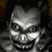 Pixelated grayscale image of a distorted face with wide eyes and an exaggerated grin, paired with text reading "Humans are fun" on the right side.