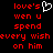 Red pixelated text on black background with white heart symbol replacing apostrophe in 'love's', repeated twice side-by-side.