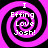 Four identical pixelated spiral icons with pink and black rings, each displaying white text reading "I Effing Love Josh!" in a