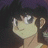 Pixelated anime-style character with dark hair and glasses, side profile against dark background, with 'AnimeIM' and 'com' text on black right side.