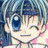 A pixelated anime-style character with blue hair and one eye closed appears on the left side of a contact sheet, while the right side displays text "Anime IM" and "cOw" in white pixelated font against black background.