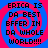 Four identical display pixelated text over a blue and pink spiral background with no visible animation changes