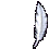 Eight silver feather shapes arranged in a loose circular pattern on a gray background, each feather rendered with pixelated shading and varying orientations.