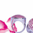 Pixelated icon featuring a stylized pink and purple circular shape with white negative space, set against a plain white background.