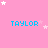 Pink background with repeated 'TAYLOR' text and white stars in various positions.