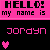 Pixelated text and heart icons on pink and black backgrounds with one heart changing color.