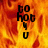 Pixelated orange and red flame background with black text reading 'BO HOB 9 U' in a vertical arrangement.