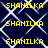 Yellow text reading SHANILKA repeated in a pattern over a dark blue background with white intersecting lines forming diamond shapes