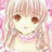A 48x48 pixel buddy icon featuring a split composition with an anime-style character on the left and text elements on the right against a black background.