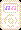 Pixelated static icon with pastel border and musical note symbols on white background.