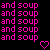 A static contact sheet of two identical animated frames showing repeated pink text and heart symbols on a black background.