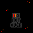 Pixelated icon with stacked text "ITS NOT OVER" on black background, each frame showing different colored letters with scattered colored dots.