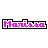 Pixelated text 'Monissa' in bright pink with black outline on white background, set against gray backdrop.