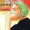 Two side-by-side anime-style character with green hair, one showing a pensive pose and the other smiling while holding a sword