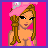 Pixel art contact sheet of a cartoon character in four frames showing different body parts against bright pink background with text "Cute Chic" on right frame.