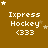 Brown background with white text 'Ixpress Hockey <333' and varying star positions across frames.