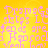 Yellow background with pink pixelated text repeating 'DrapoGis stas Ls feds are feds as re Hapfoeh Veph' in a pattern