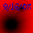 Four red-tinted display a sequence of black circular shapes with blue text reading "9/16/08" above each, showing progressive changes in the size and position of the black circles