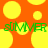 Yellow circles on orange background with green text reading 'SUMMER' repeated twice, each letter partially overlapping a circle.