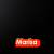 Pixelated red text on black background with partial white text below; animation shows text shifting from 'Mars' to 'The Only Region'