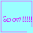 Four light blue square with pink borders display pixelated text 'Spam' and four horizontal lines, with one containing a pink heart and another a pink star