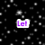 Pixelated text elements 'Let', 'It', and 'Snow!' appear against a black background with scattered white dots resembling snow, on the left side of a gray rectangle.