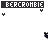 Pixelated dark blue moose-like creature with antlers appears in , each paired with a black text banner containing distorted white letters above it
