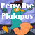 Animated teal platypus wearing brown fedora, orange beak and feet, holding gray objects with white text overlays.