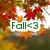 Four seasonal text labels overlay autumnal maple leaves with water reflections, each label in distinct color and text content.