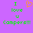 Purple background with green pixelated text reading "I love u Campers!!!" and an orange pixelated heart symbol above the text.