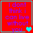 Red background with purple text reading "I dont think i can live without you" and changing heart symbols in four