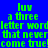 Green pixelated text on blue background repeats 'luv a three letter word that never come true!' in multiple with white rectangular overlays