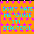 A static digital image with orange background, pink stars, and cyan text reading "DON'T HATE ME 'CAUSE I'M BEAUTIFUL" in pixelated font.