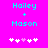 Pixelated cyan text 'Hailey + Mason' on bright pink background with five white and one pink heart icons below.