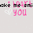 Pixelated text and heart symbols in pink, black, and white on a light gray background with subtle speckles.