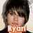 Four distinct display a person with dark hair and orange text labels; top-left shows 'Ryan' over a light background, top-right displays 'RYAN', bottom-left features 'Panic' over a group image, and bottom-right has 'Ryan' on an orange-toned backdrop